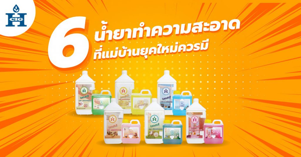 6 น้ำยาทำความสะอาดที่แม่บ้านยุคใหม่ควรมี